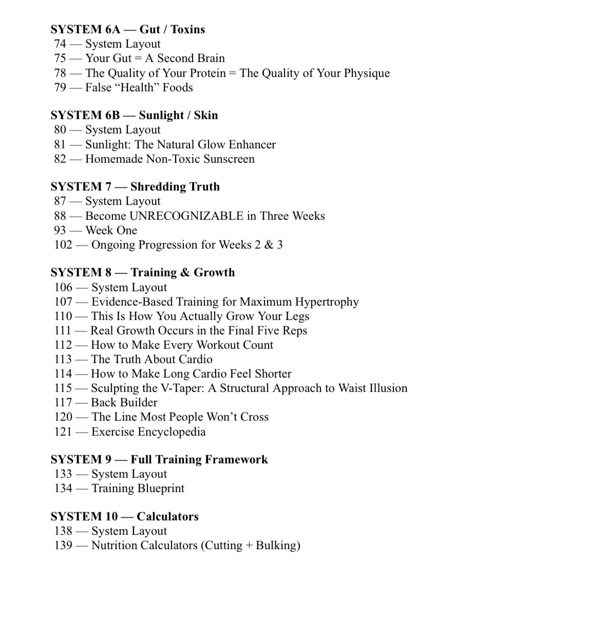 FinnFuel Physique Blueprint Bundle